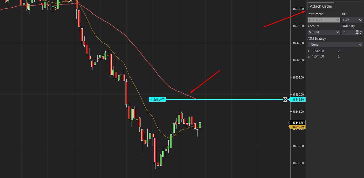 Quick Attach Order Free Ninjatrader 8 Indicator